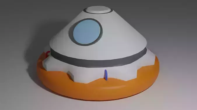 Loader orange and spaceship