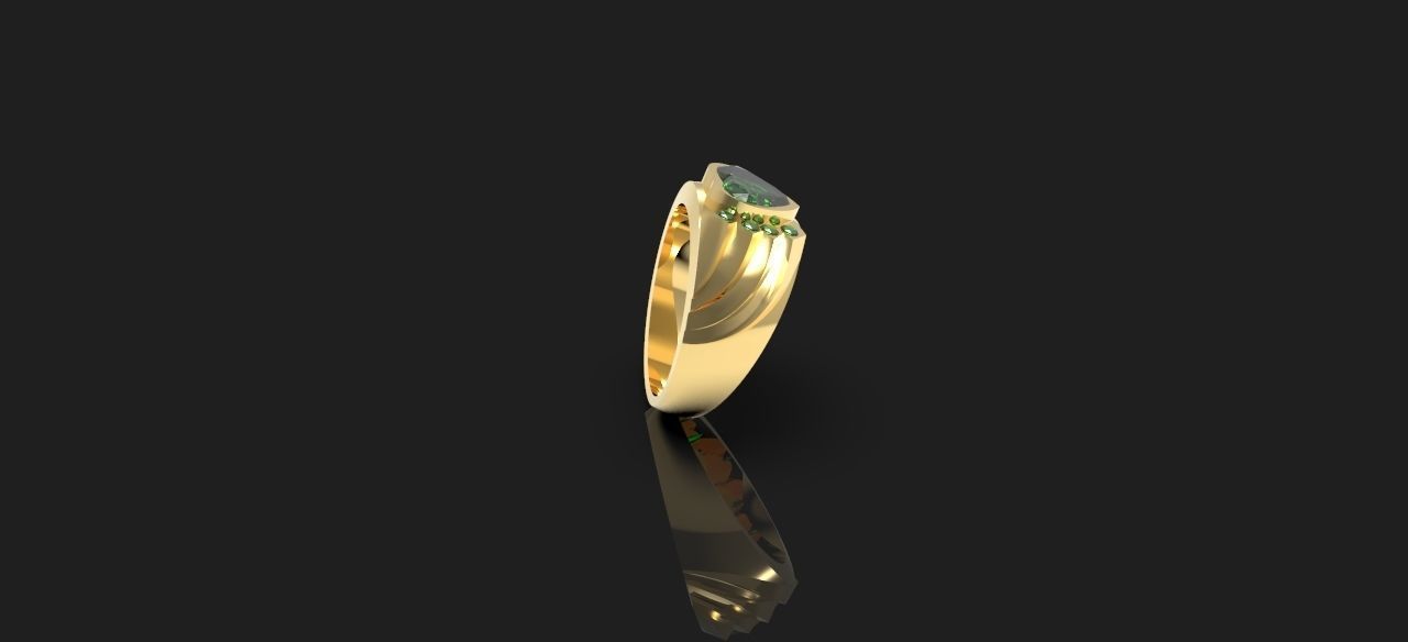 Anillo 15 corazon  3D print model_2