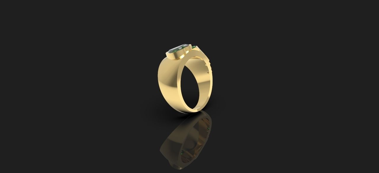 Anillo 15 corazon  3D print model_5