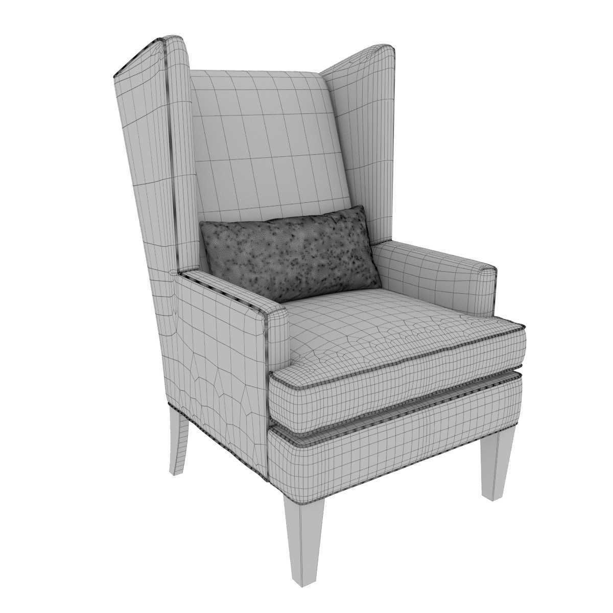 Hooker furniture alexander chair 3D model_8