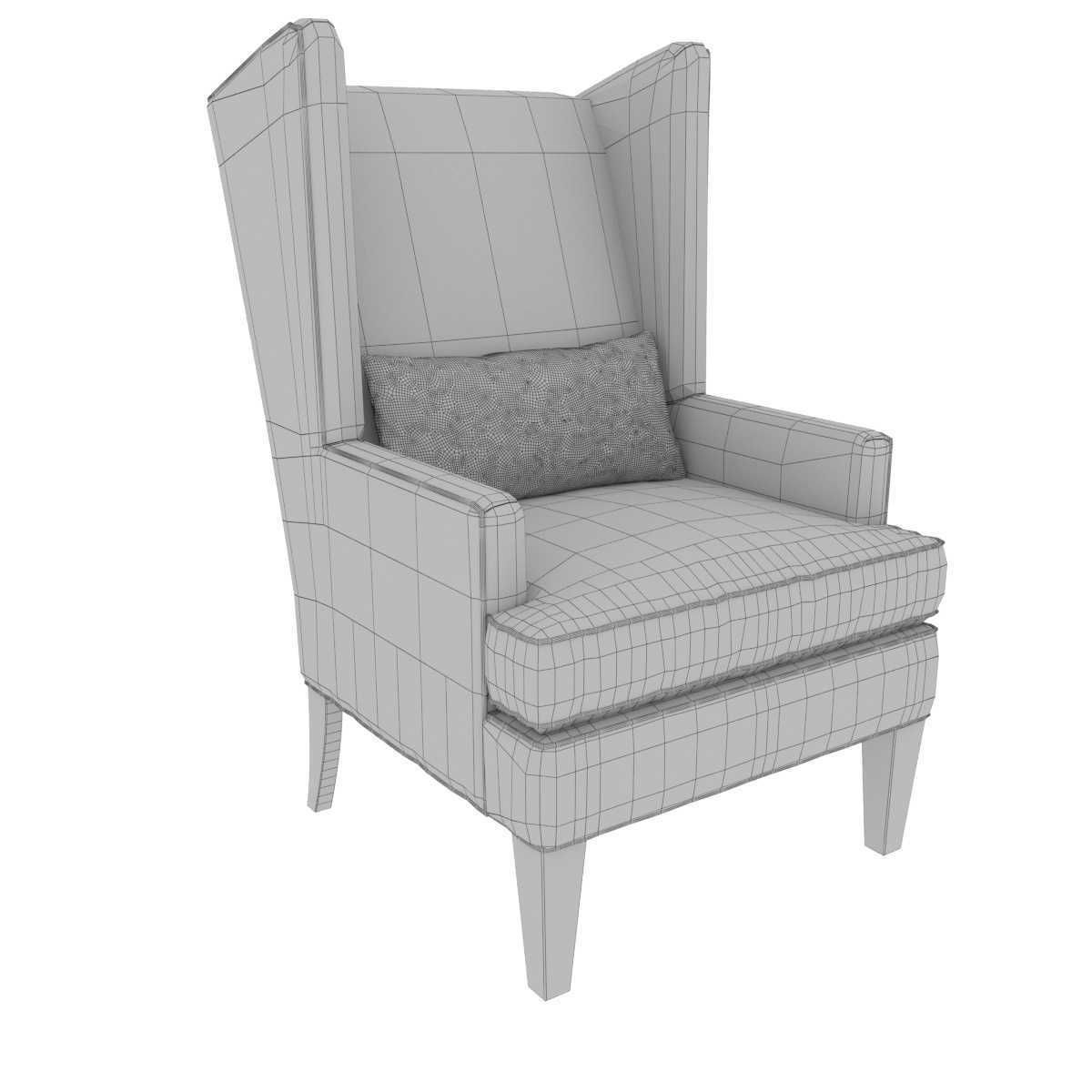 Hooker furniture alexander chair 3D model_11