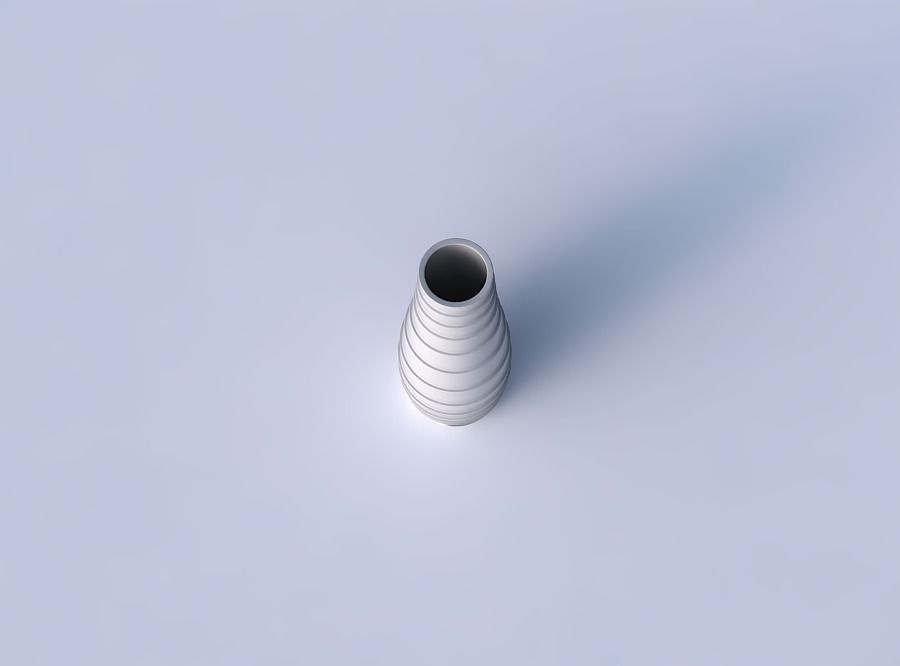 Vase with horizontal layers 3D print model_2