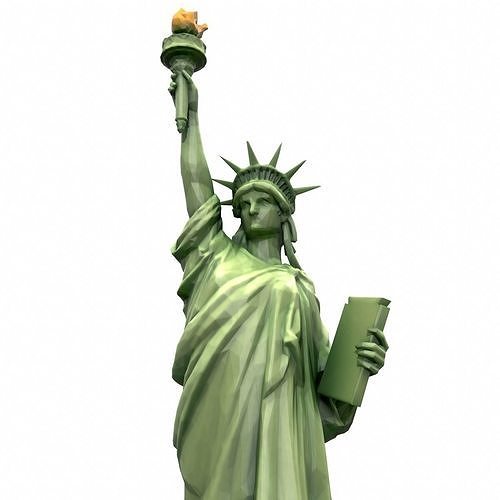 Statue Of The Liberty Low-poly 3D model