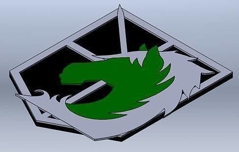 Military Police Crest - Attack on Titan Free 3D print model