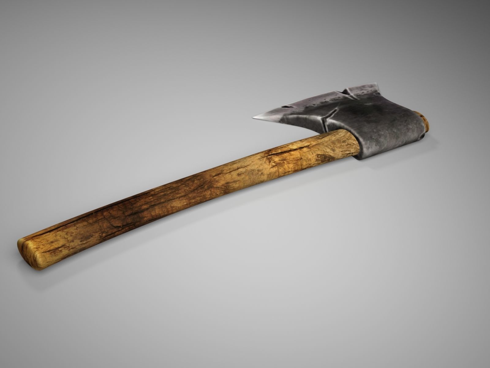 AX 3d model axe Low-poly 3D model_1