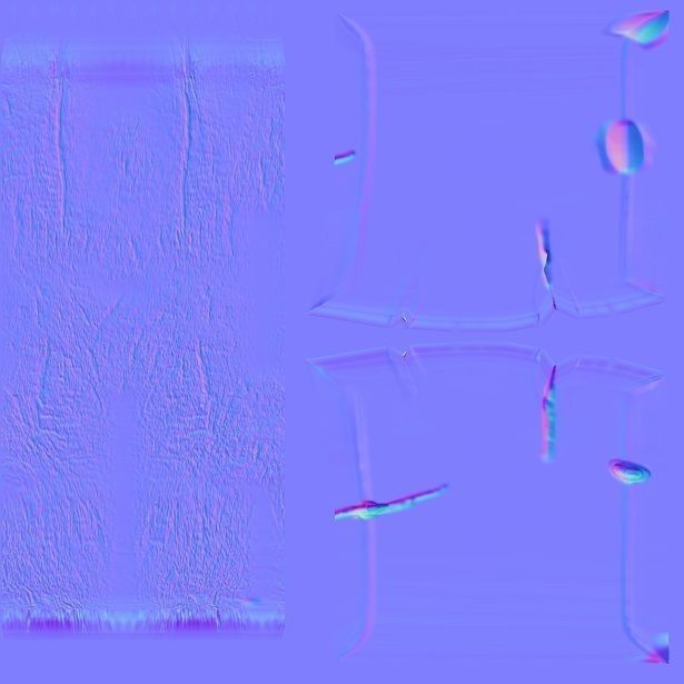 AX 3d model axe Low-poly 3D model_9