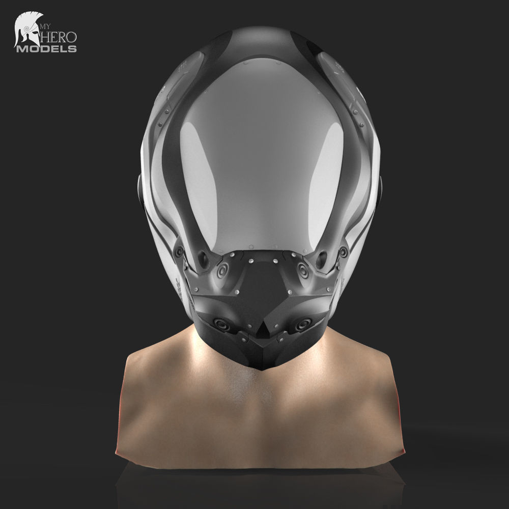 SCIFI HELMET 02 3D model_1