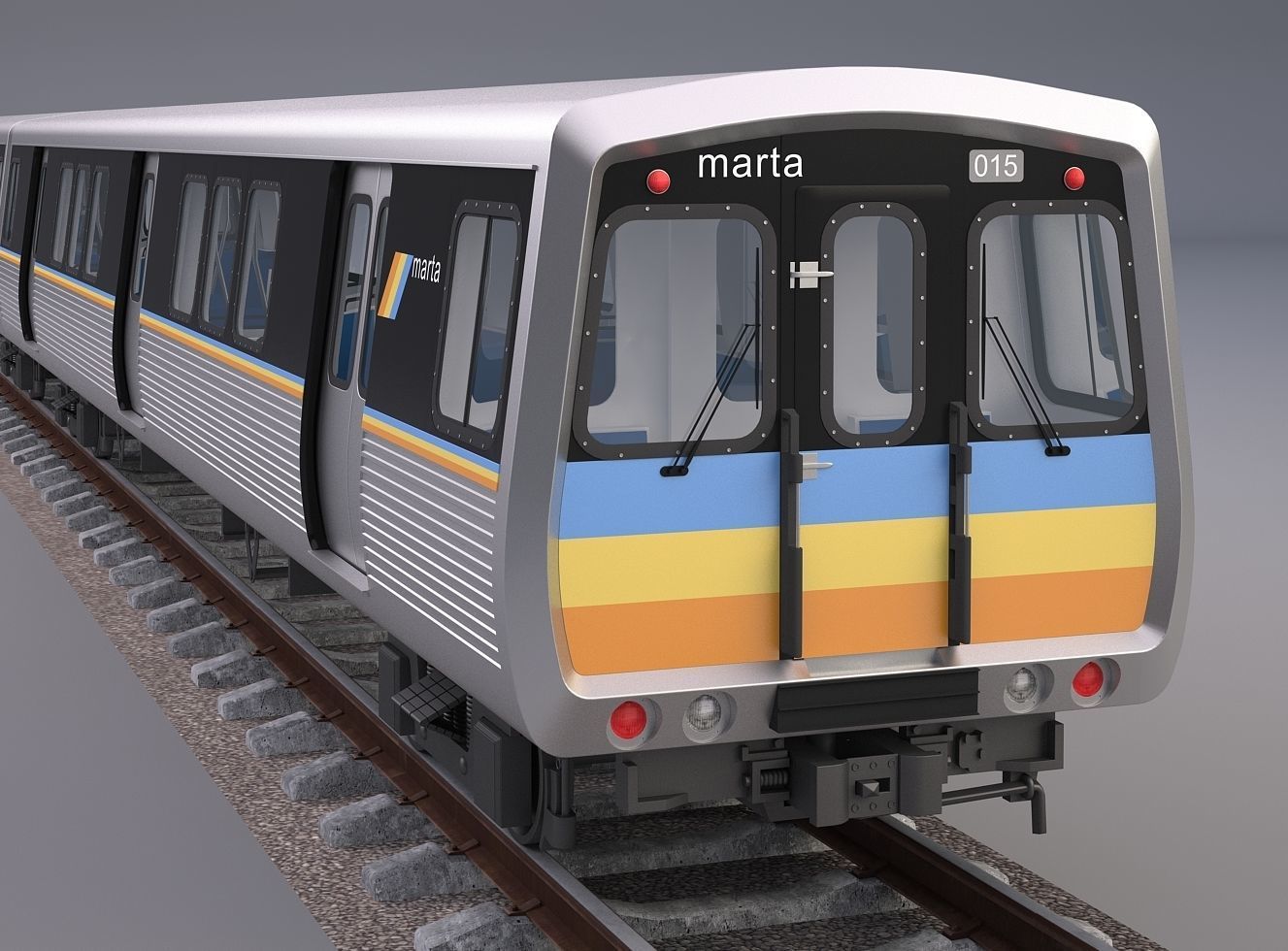Marta Rail Train 3D model_1