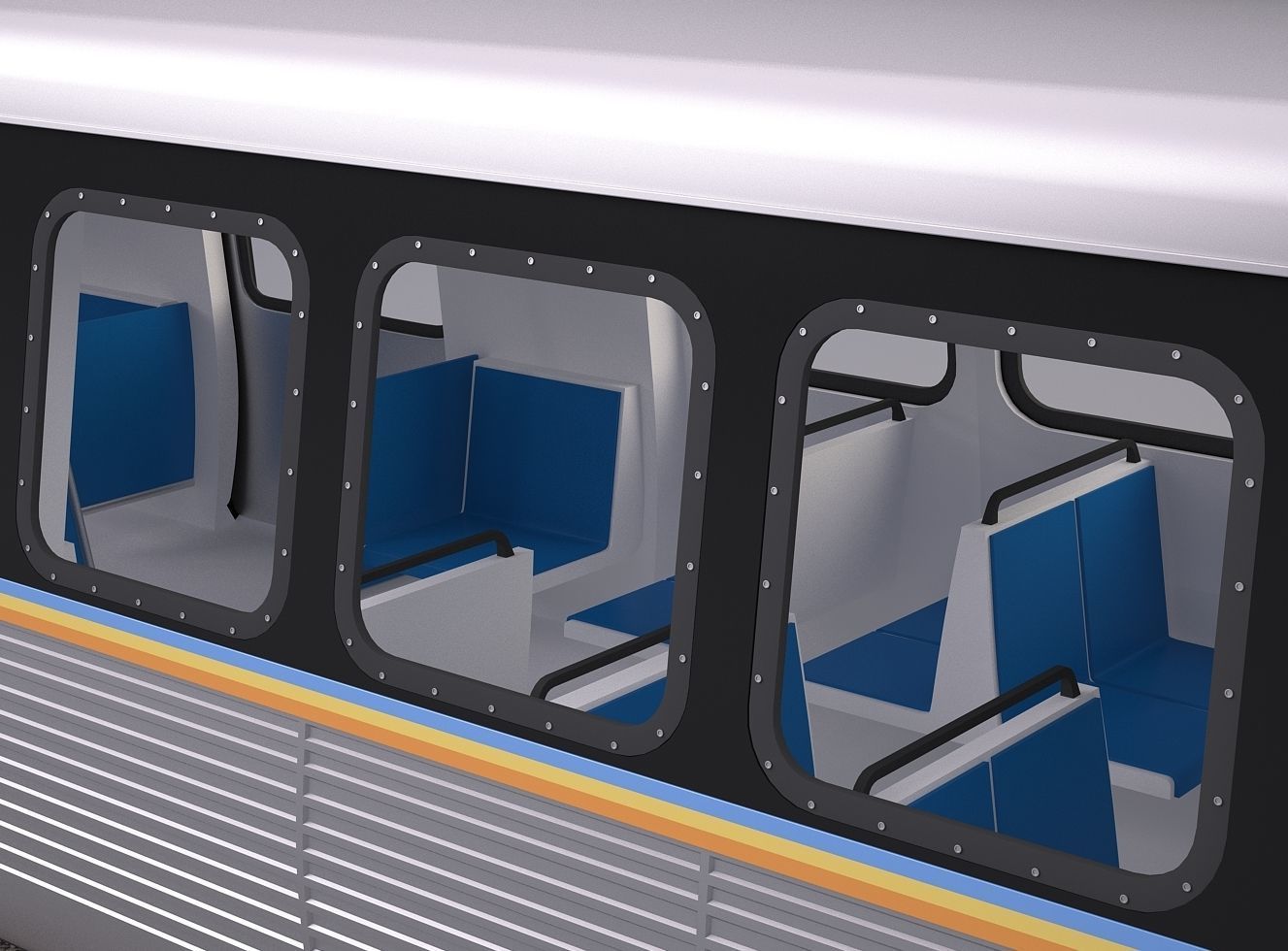Marta Rail Train 3D model_2