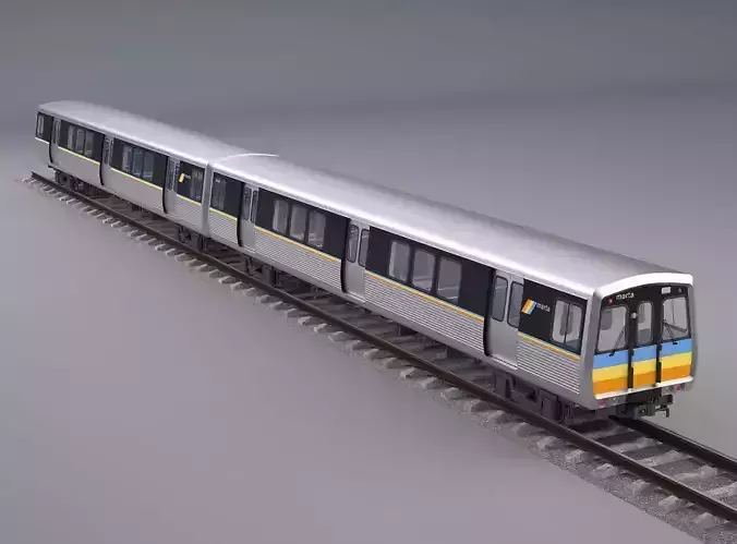 Marta Rail Train 3D model