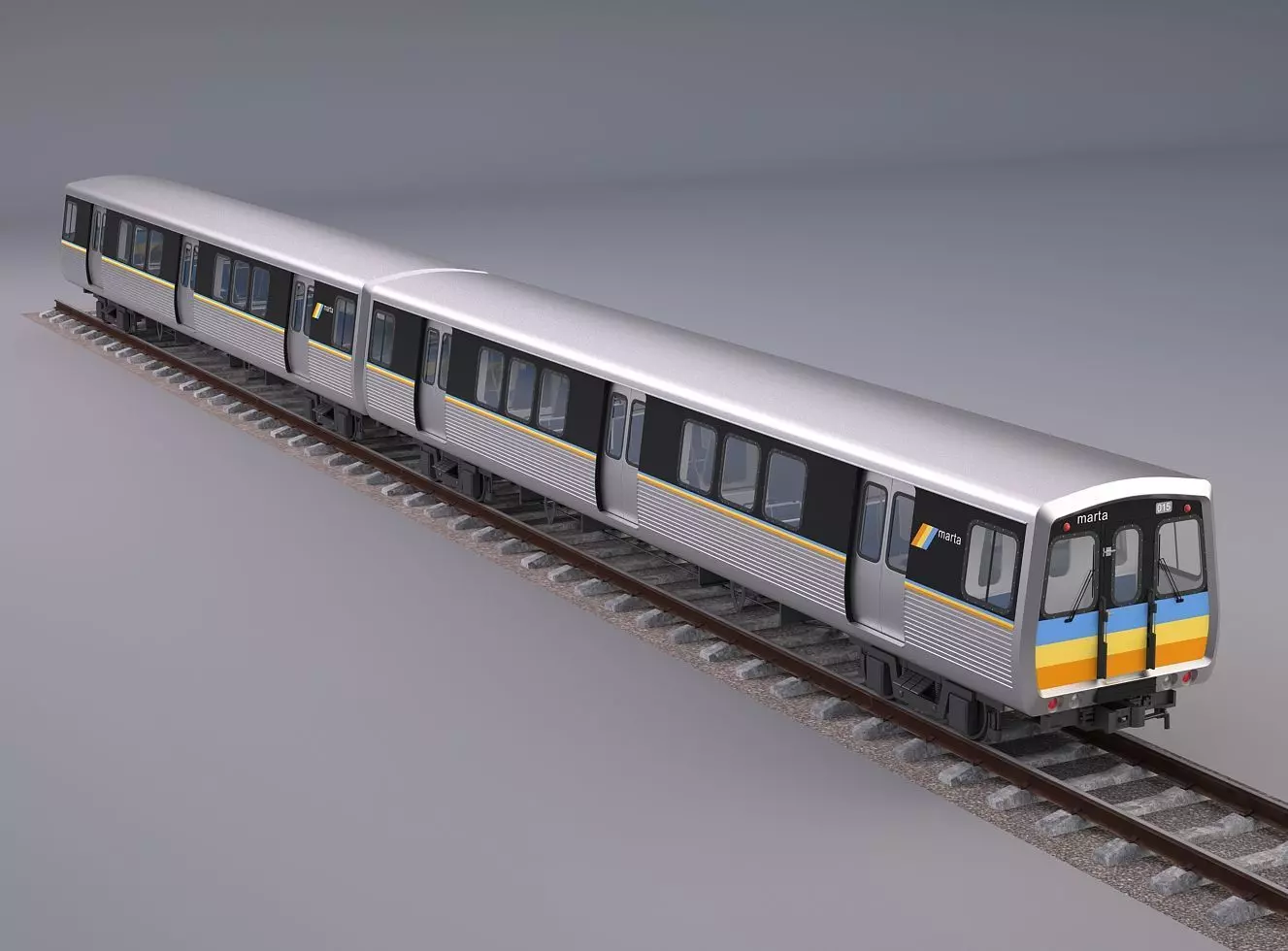 Marta Rail Train 3D model_0