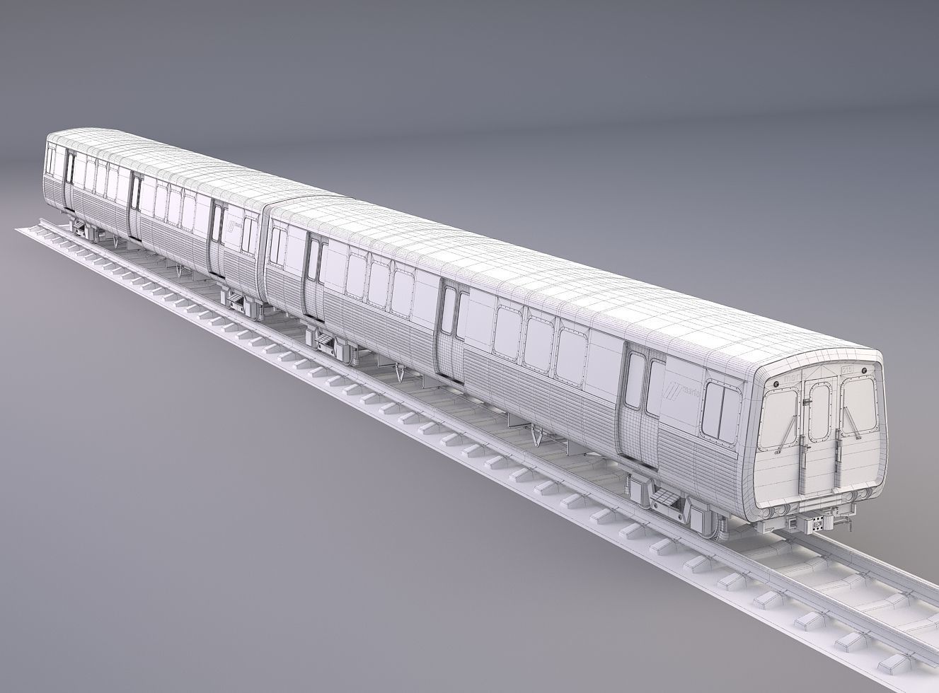 Marta Rail Train 3D model_4