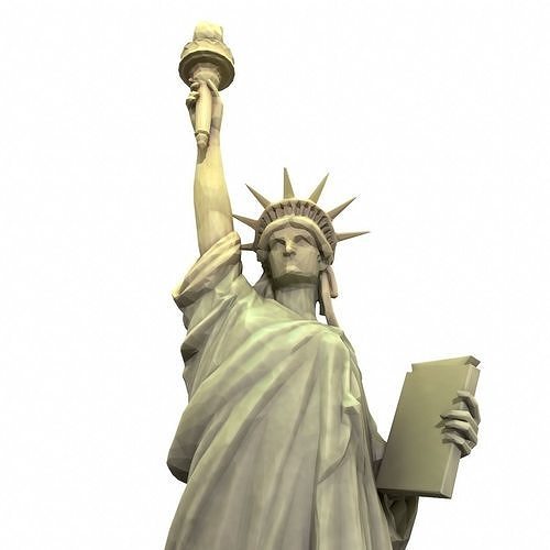 Statue Of The Liberty Low-poly 3D model