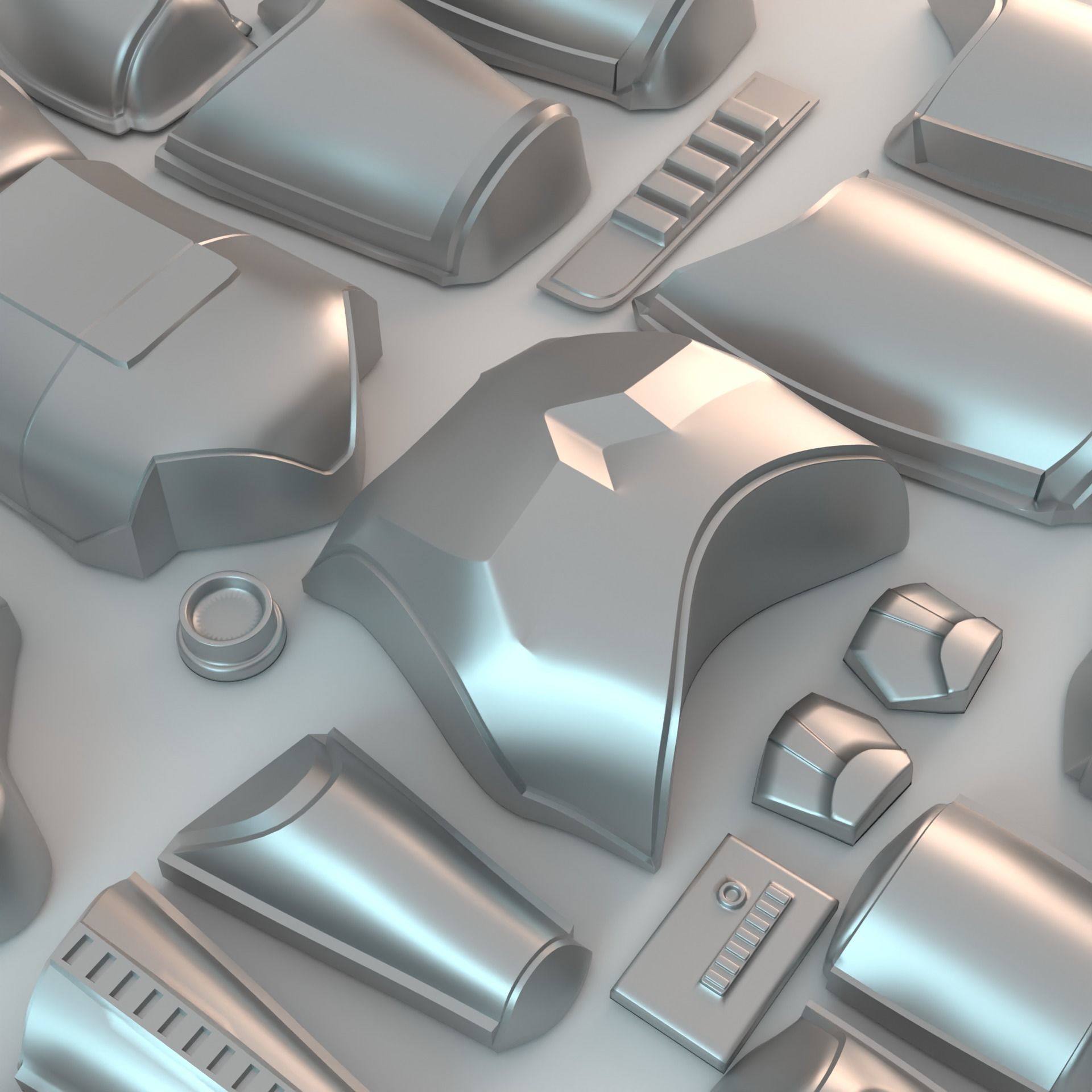 OT Stormtrooper armor vacuum form bucks 3D print model_1