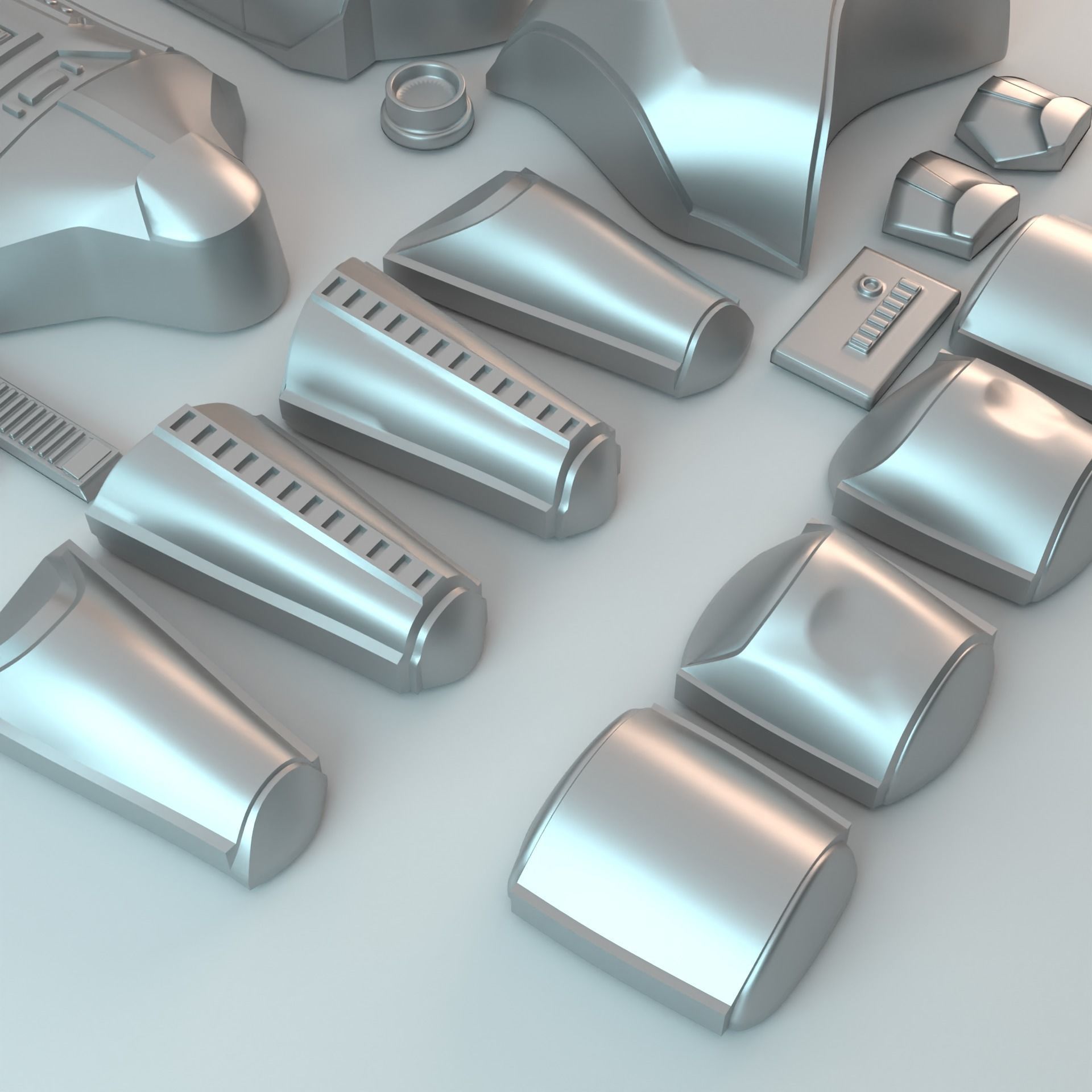 OT Stormtrooper armor vacuum form bucks 3D print model_4