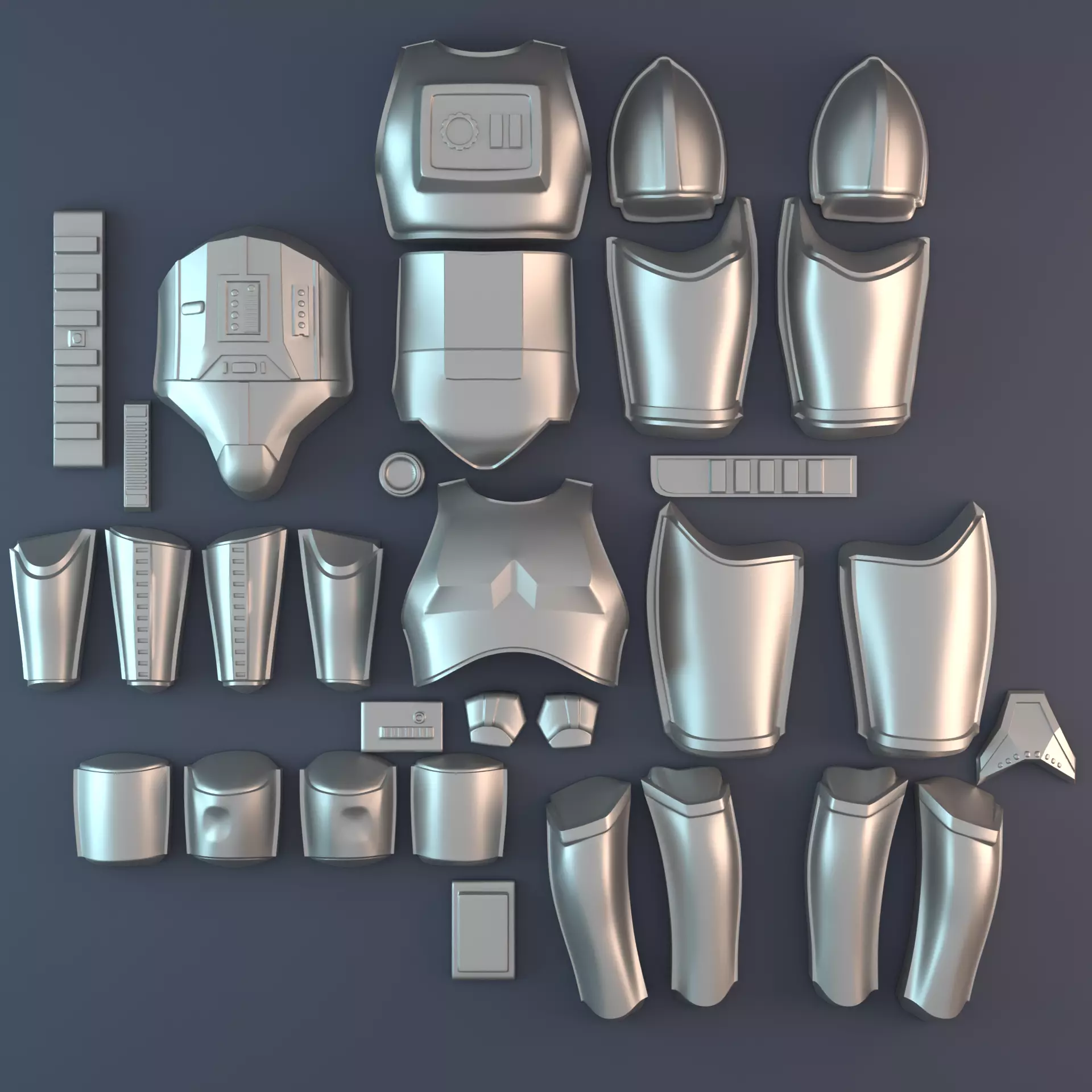 OT Stormtrooper armor vacuum form bucks 3D print model_0