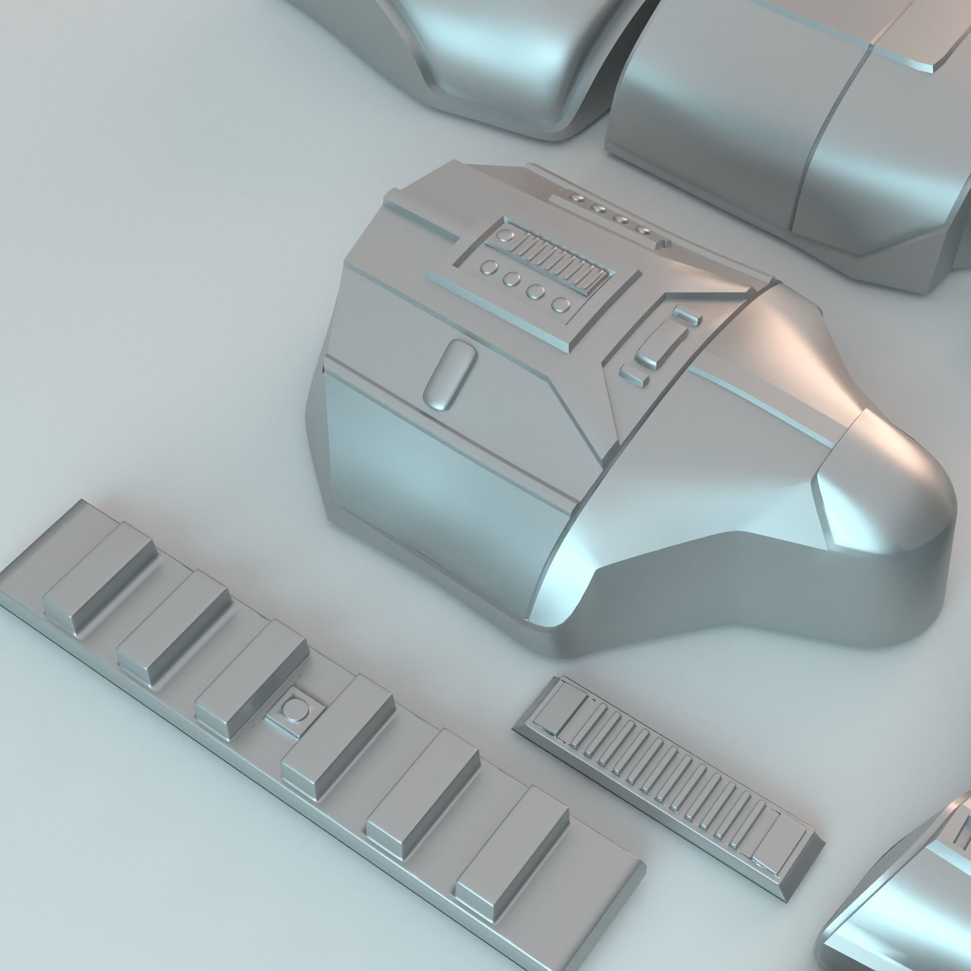 OT Stormtrooper armor vacuum form bucks 3D print model_2