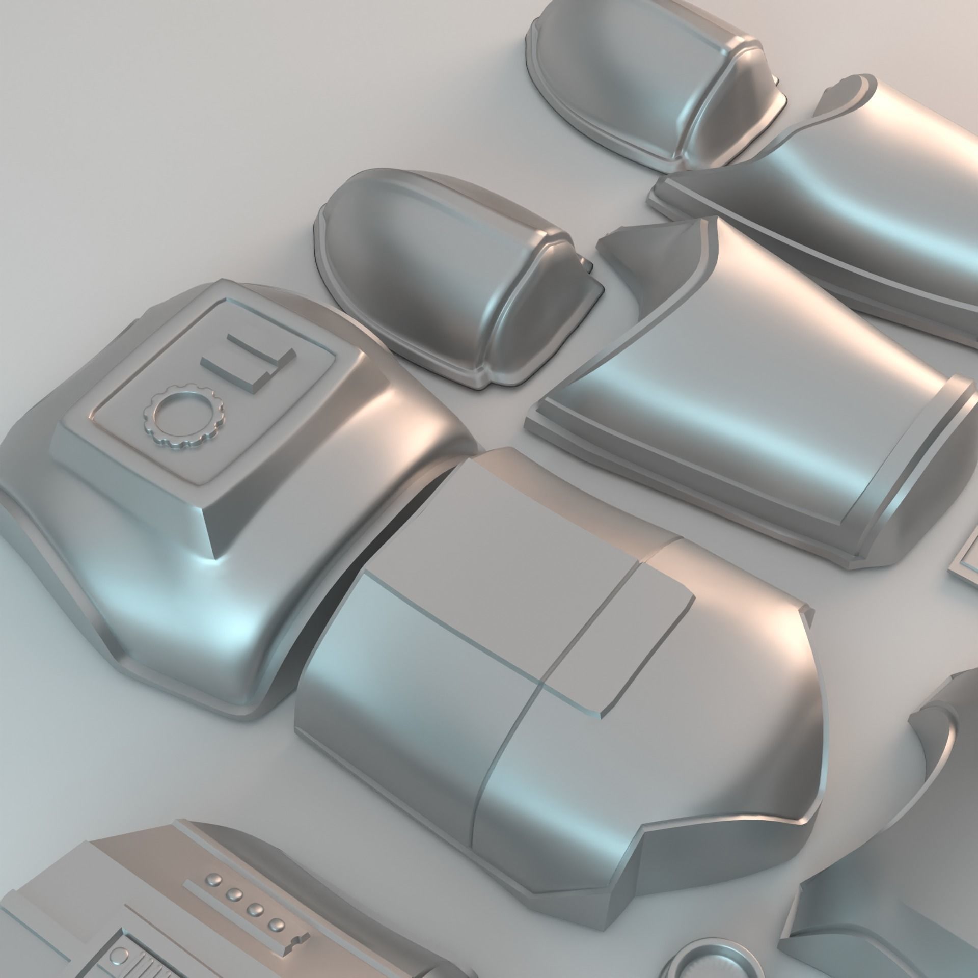 OT Stormtrooper armor vacuum form bucks 3D print model_3