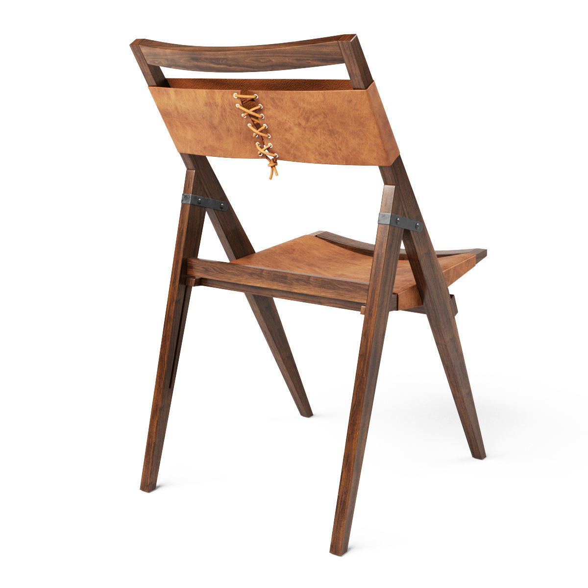Folding chair 3D model_2
