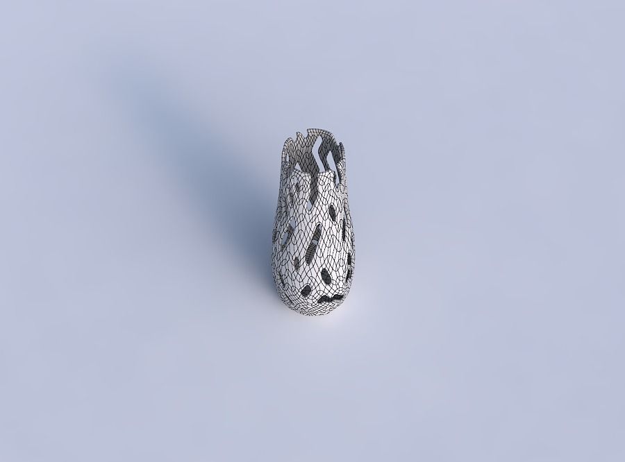 Vase with smooth cuts 3D print model_6