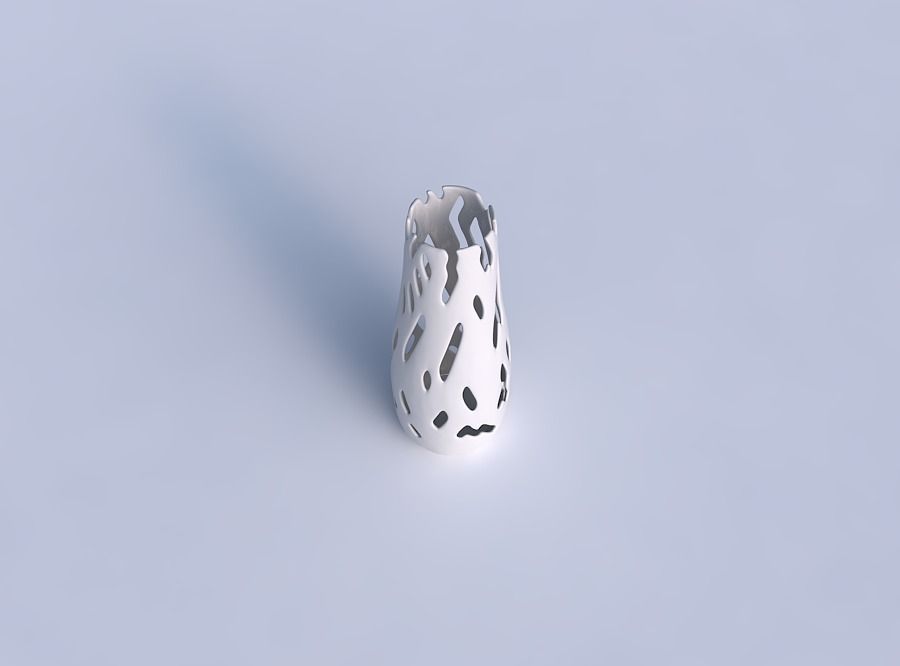 Vase with smooth cuts 3D print model_1