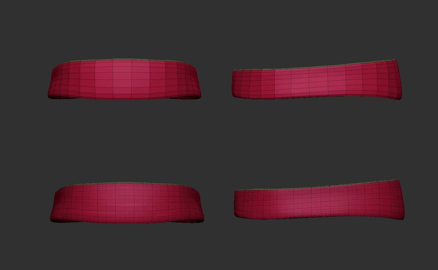 Pirate Hat and Bandana - Corsair Costume Low-poly 3D model_11