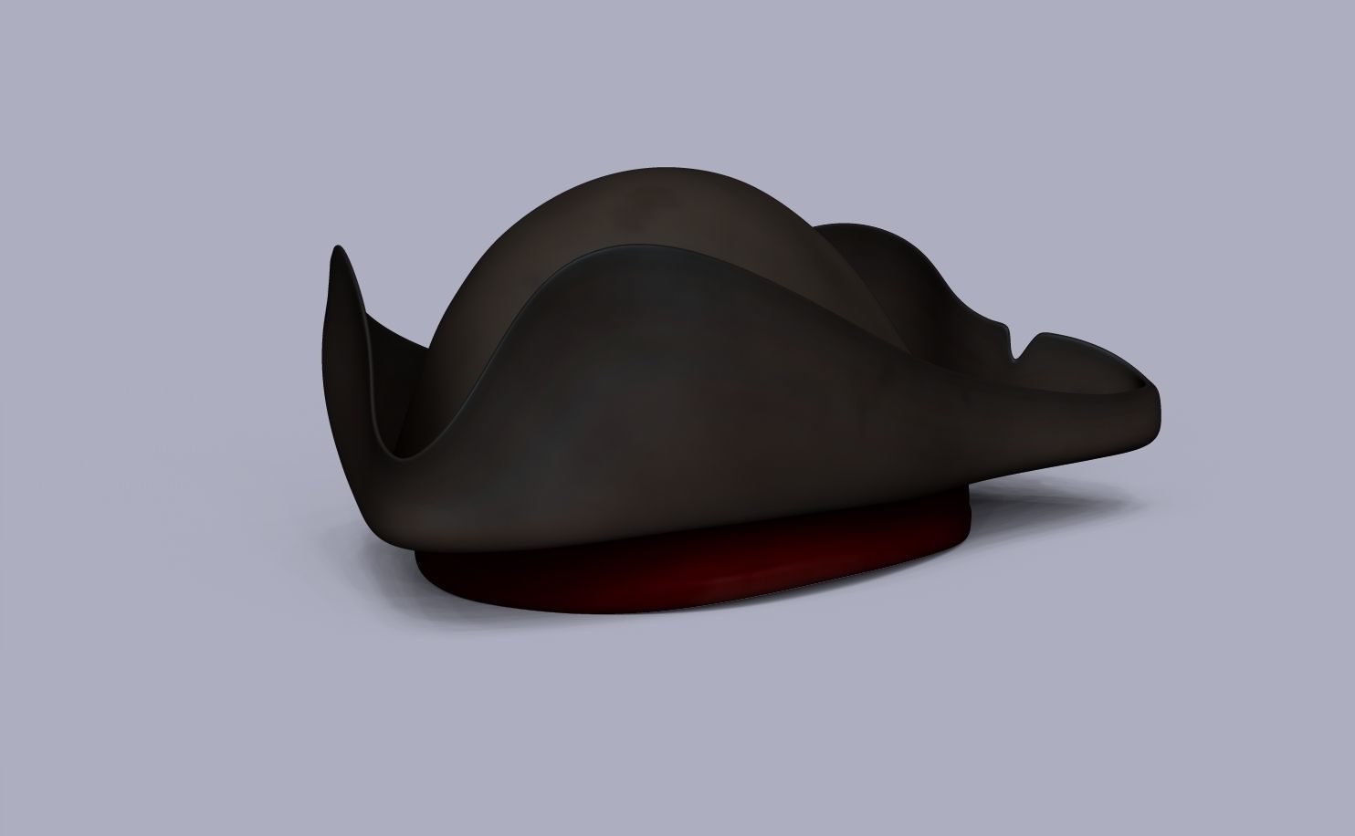 Pirate Hat and Bandana - Corsair Costume Low-poly 3D model_7