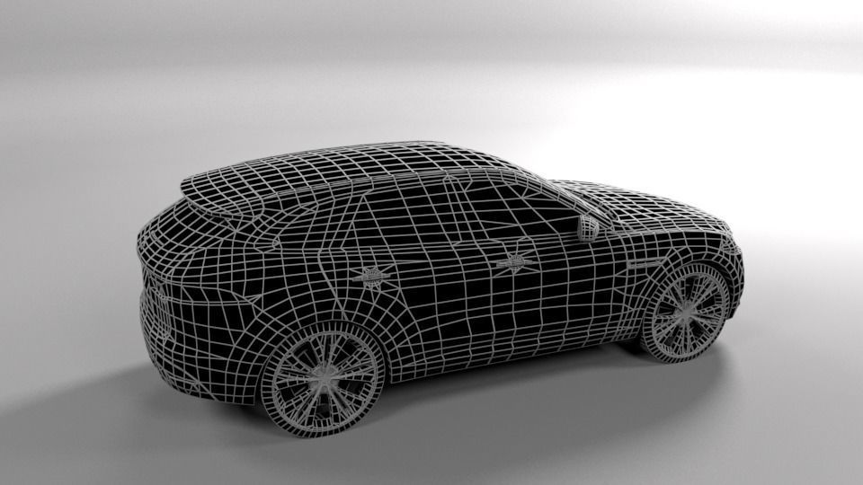 JAGUAR F PACE LOWPOLY Low-poly 3D model_5