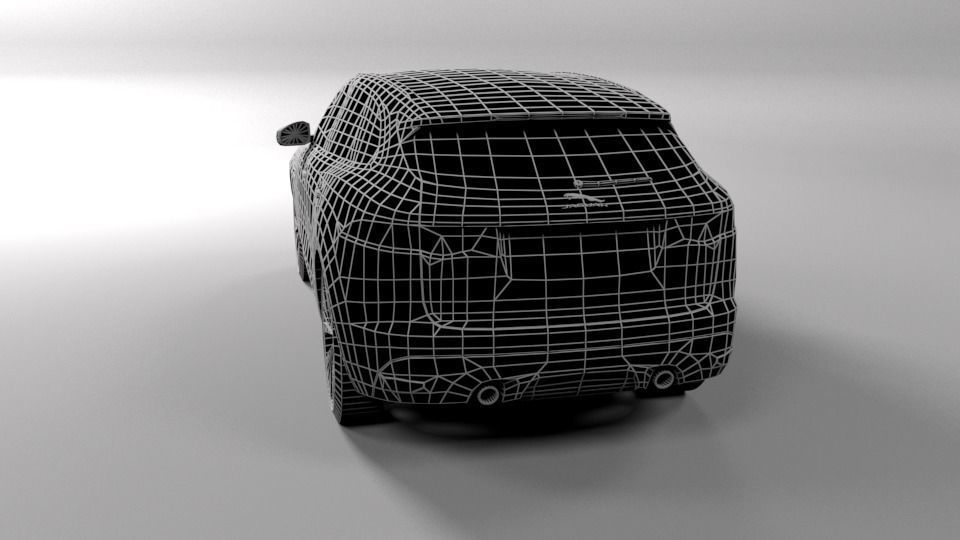 JAGUAR F PACE LOWPOLY Low-poly 3D model_2