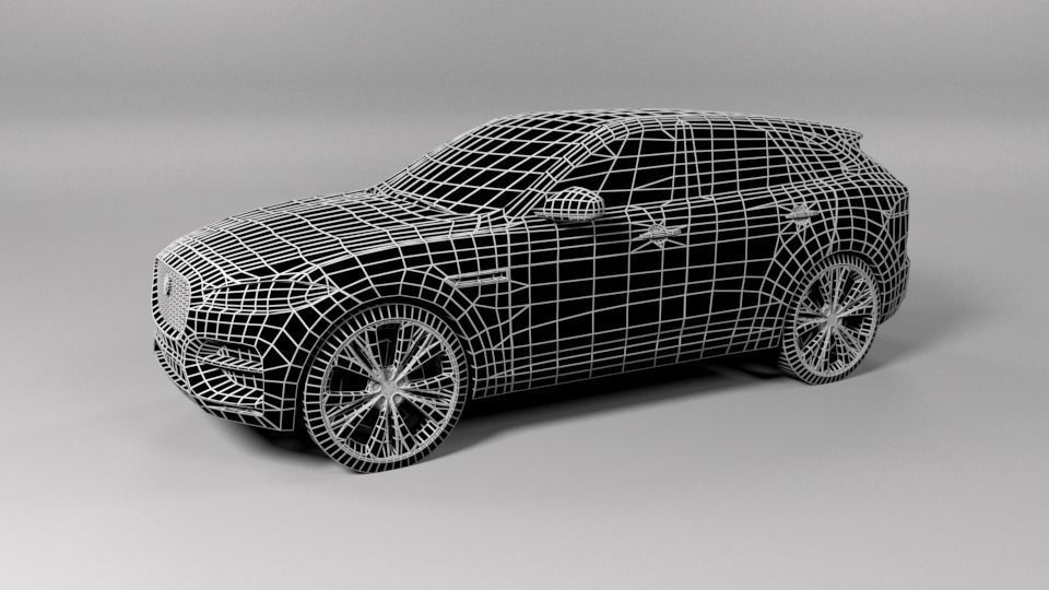 JAGUAR F PACE LOWPOLY Low-poly 3D model_7
