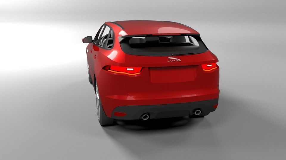 JAGUAR F PACE LOWPOLY Low-poly 3D model_3