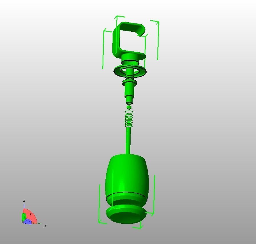 Liquid Hand Wash Dispenser  3D print model_30