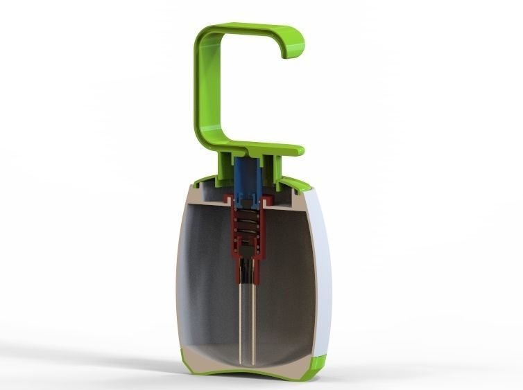 Liquid Hand Wash Dispenser  3D print model_9