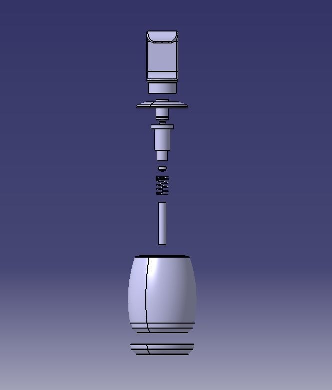 Liquid Hand Wash Dispenser  3D print model_23