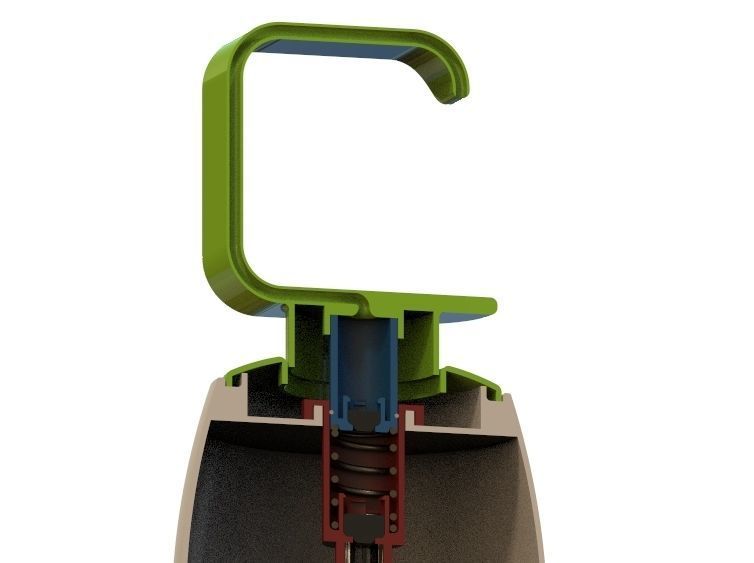 Liquid Hand Wash Dispenser  3D print model_11