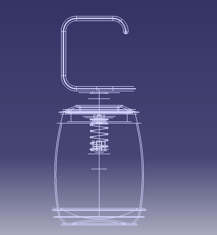 Liquid Hand Wash Dispenser  3D print model_27