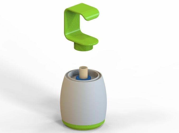 Liquid Hand Wash Dispenser  3D print model_15