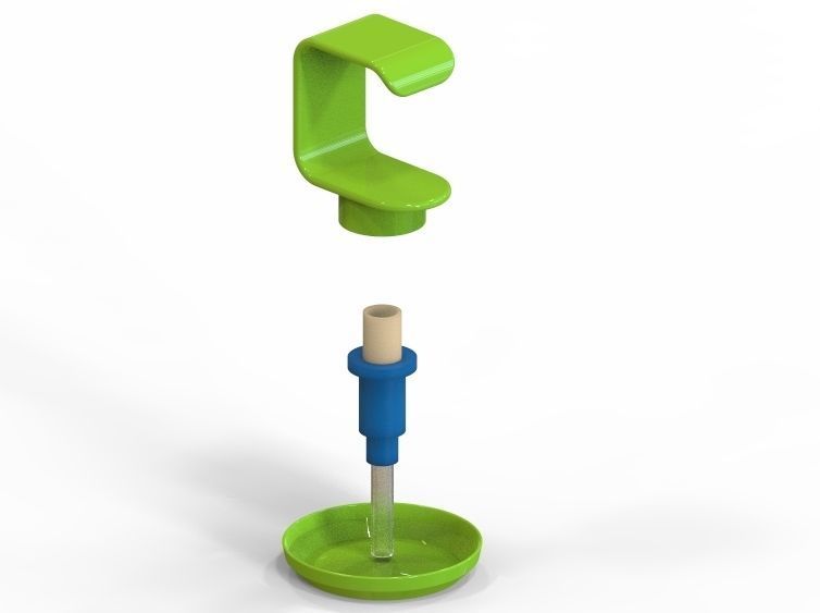 Liquid Hand Wash Dispenser  3D print model_16