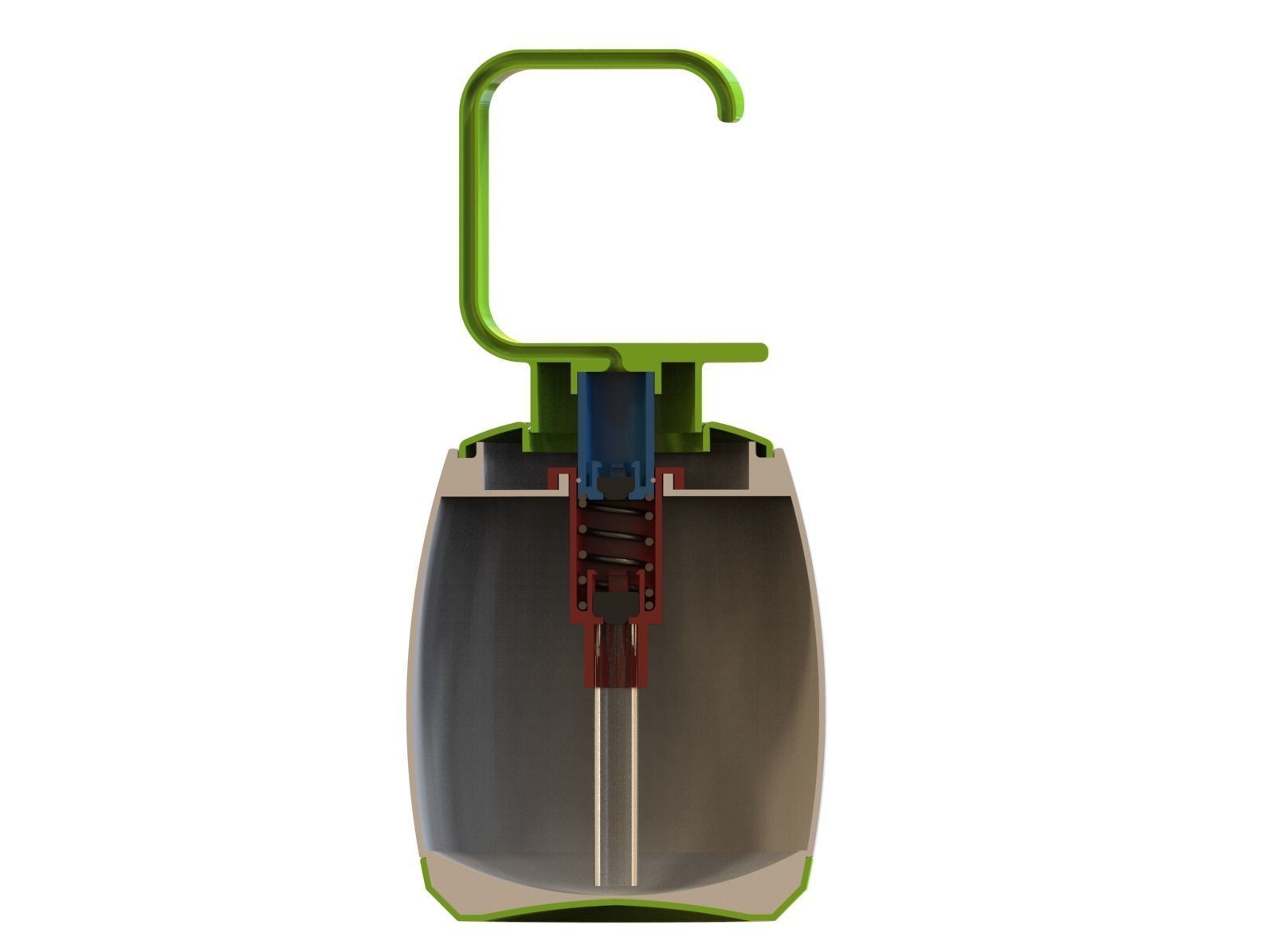 Liquid Hand Wash Dispenser  3D print model_5