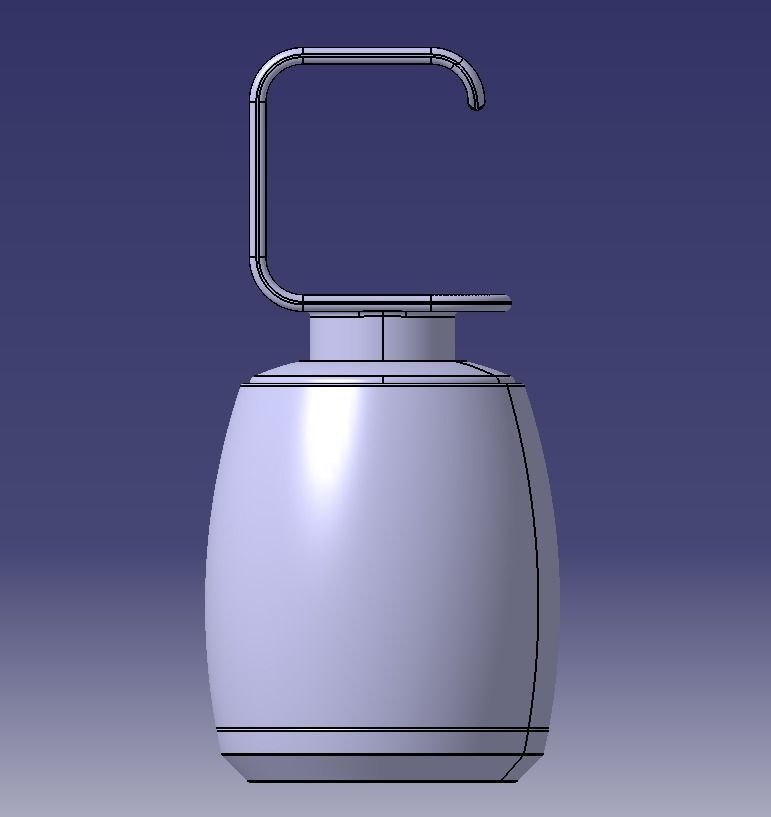 Liquid Hand Wash Dispenser  3D print model_18