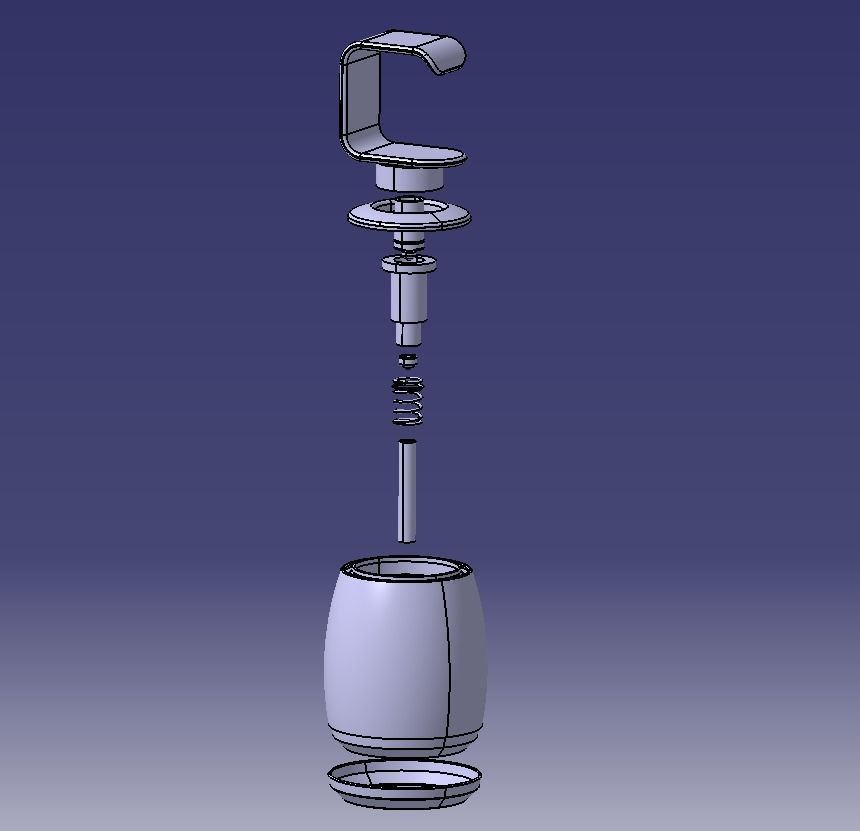Liquid Hand Wash Dispenser  3D print model_19