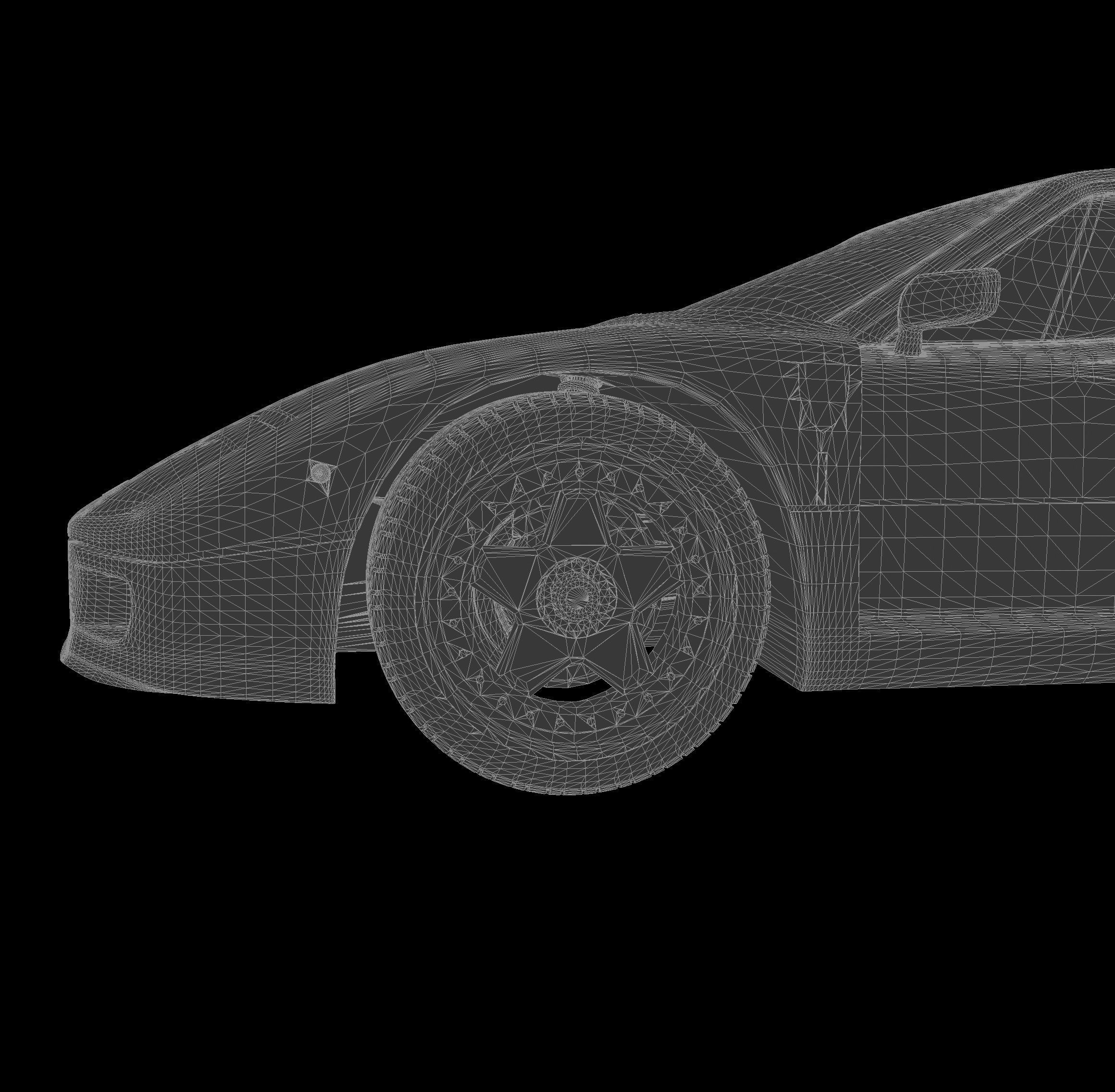 Ferrari F40 3D Model Ready For Print Free 3D print model_12