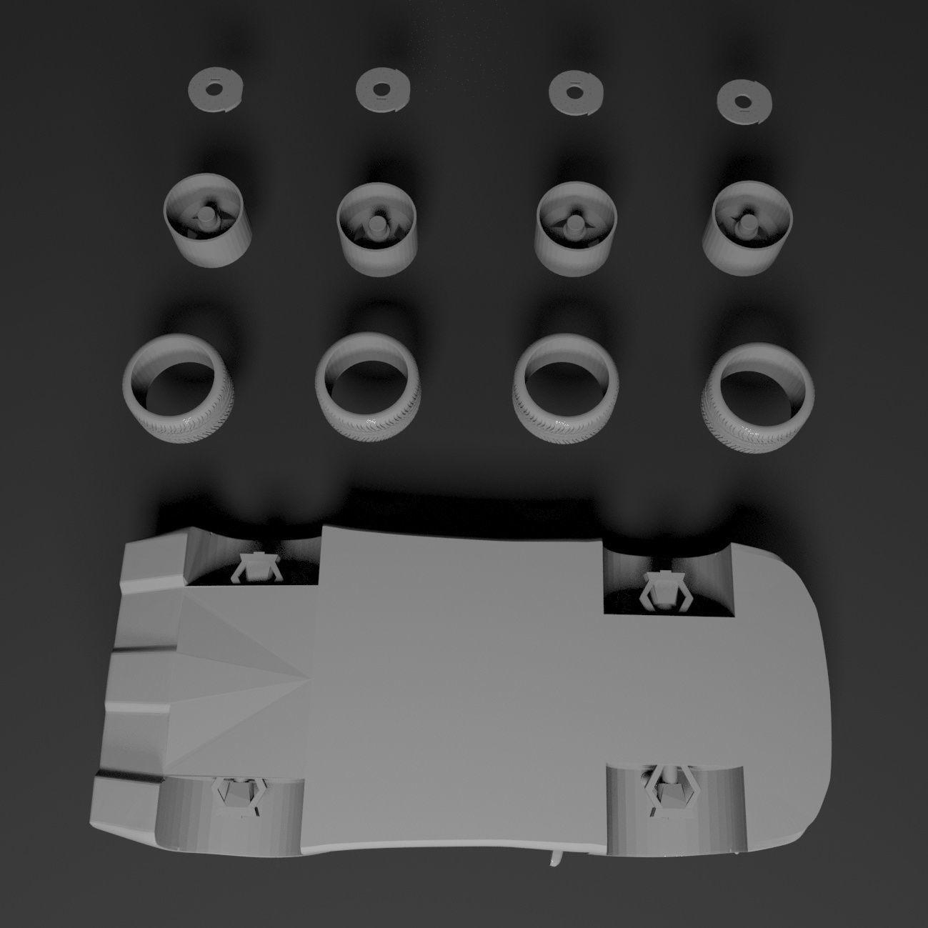 Ferrari F40 3D Model Ready For Print Free 3D print model_8