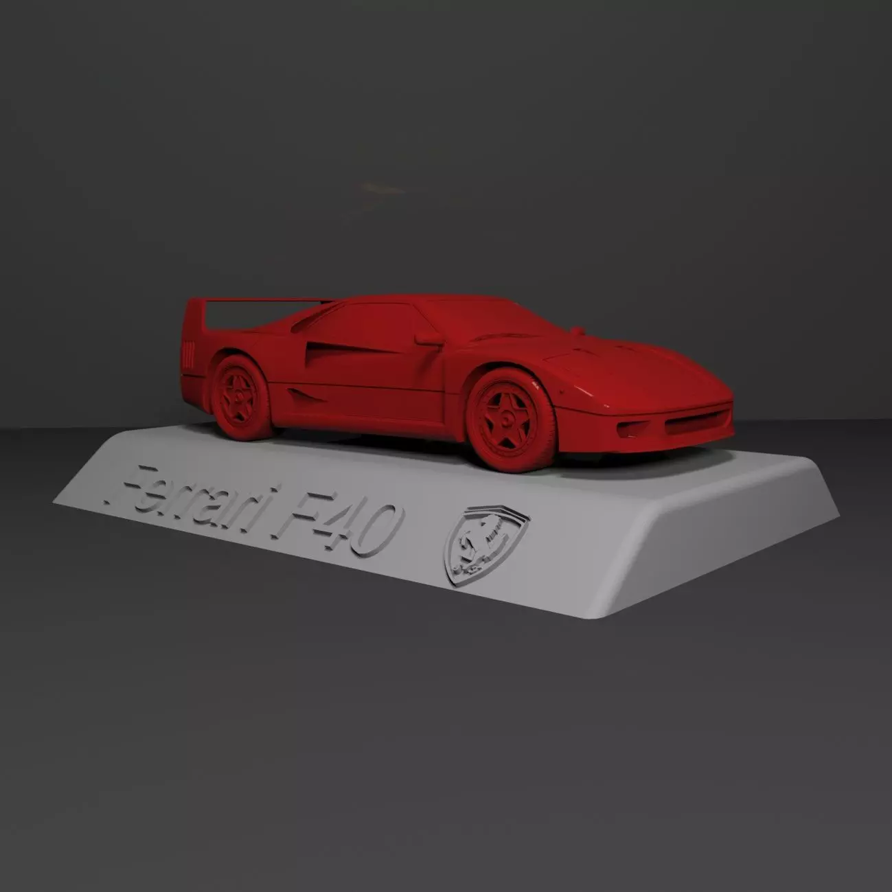 Ferrari F40 3D Model Ready For Print Free 3D print model_0