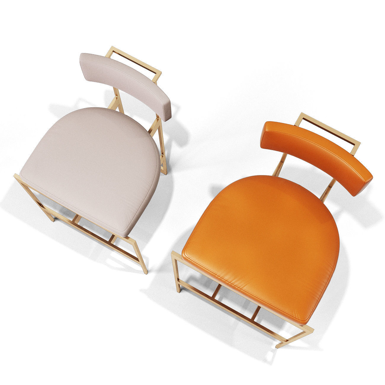 Alto bar chair 3D model_2