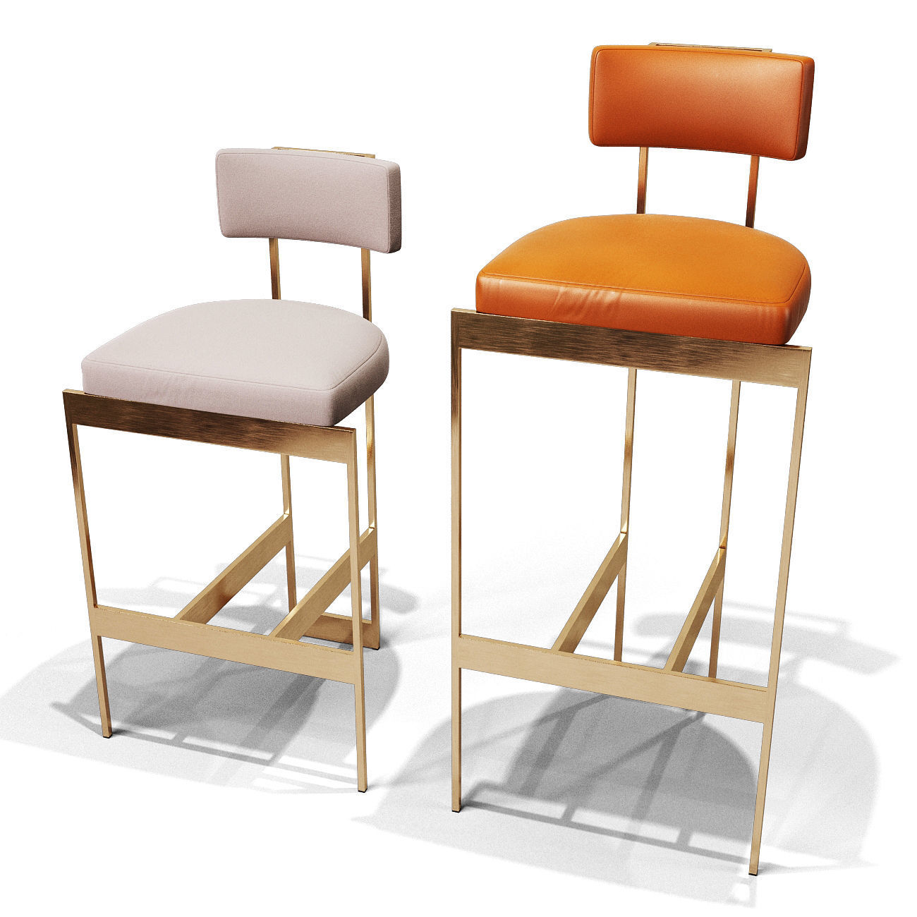 Alto bar chair 3D model_3
