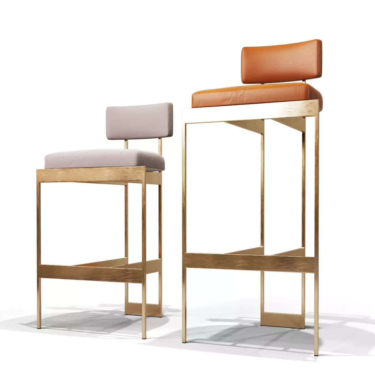 Alto bar chair 3D model_0