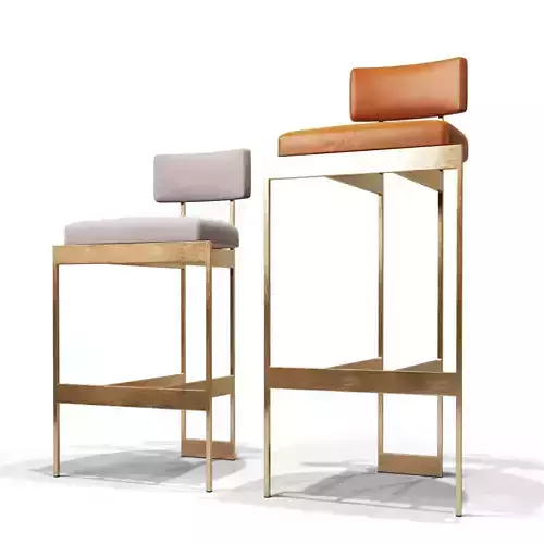 Alto bar chair 3D model