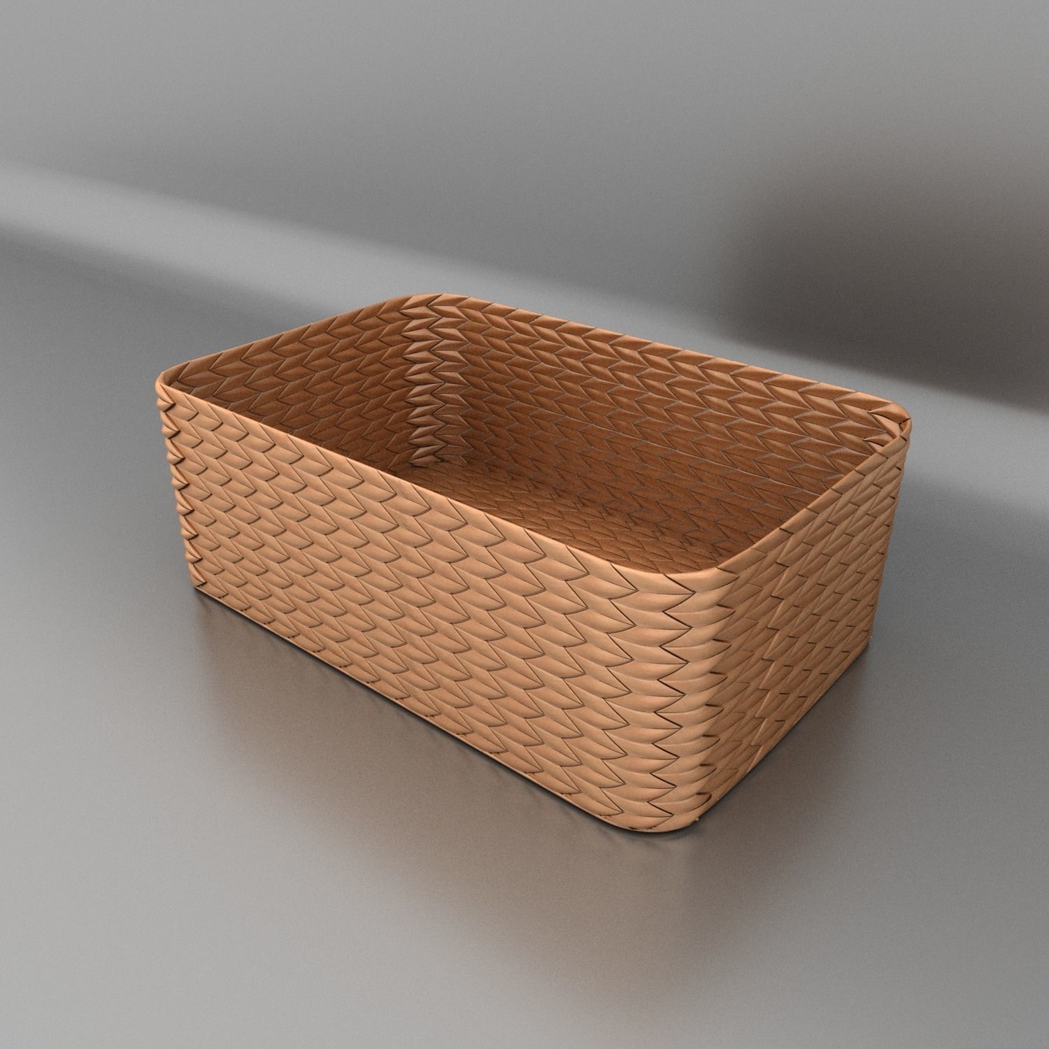 Wicker basket 3D model CGTrader