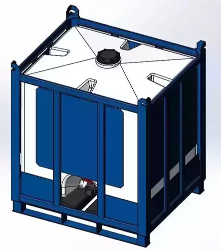 Assmans-ACO Container - Pallet Tank - PTC-200 3D model